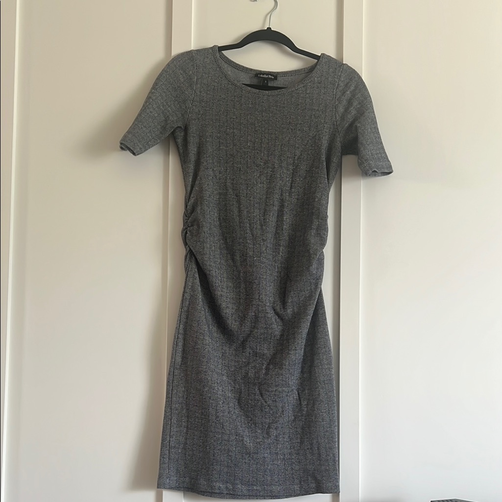 Isabella Oliver Maternity Charcoal Midi Dress